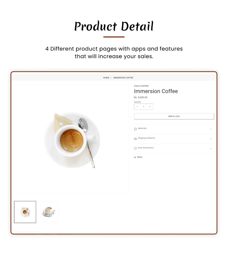 Cafeley VIP Mega Coffee–Tea Nature Shopify 2.0 主题。