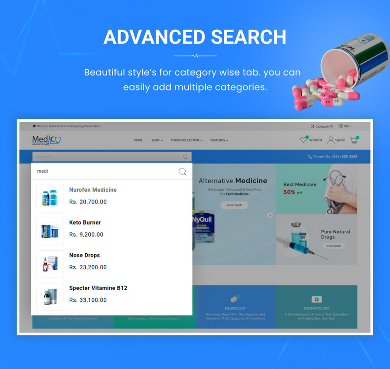 Medico Mega Medicine–Drug Pharmacy Shopify 2.0 高级响应主题