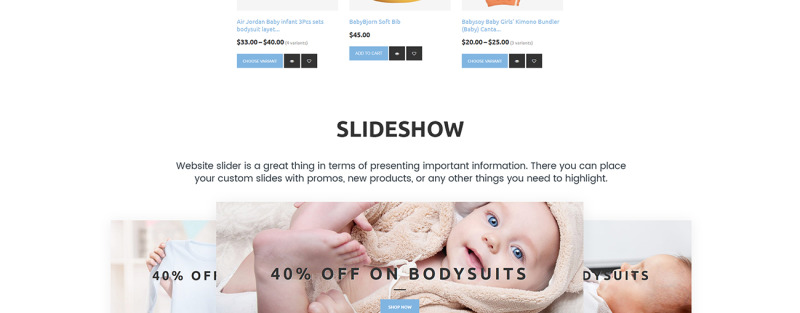 INFYNIC-平静的婴儿服装网上商店Shopify主题 #67441