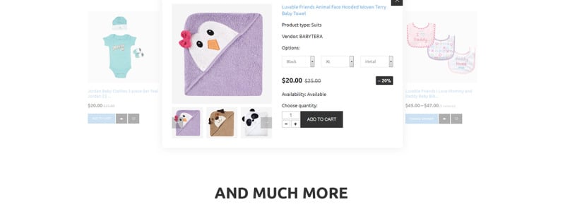 INFYNIC-平静的婴儿服装网上商店Shopify主题 #67441