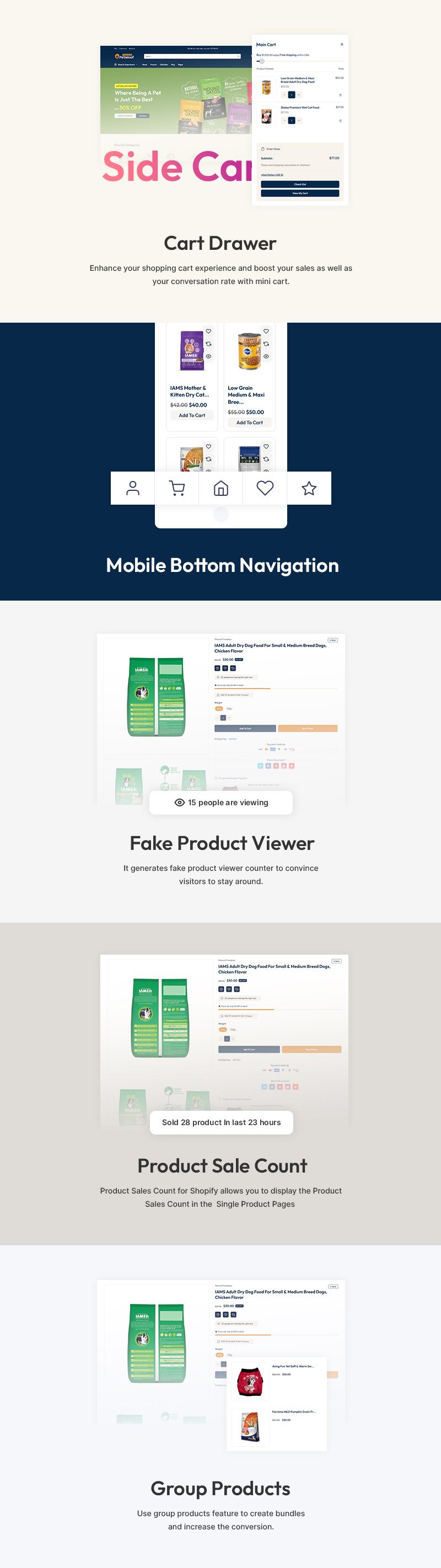 Petwoof - 宠物时尚和宠物食品大型商店多用途 Shopify 2.0 响应式主题