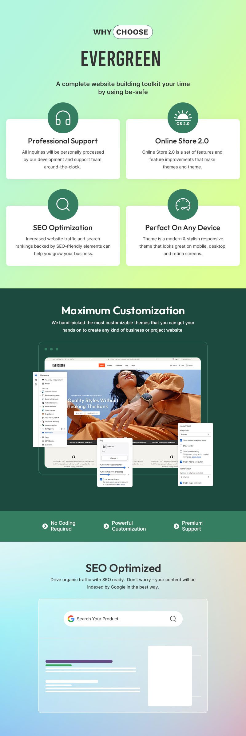 Evergreen - 时尚服装店多用途 Shopify 2.0 响应式主题