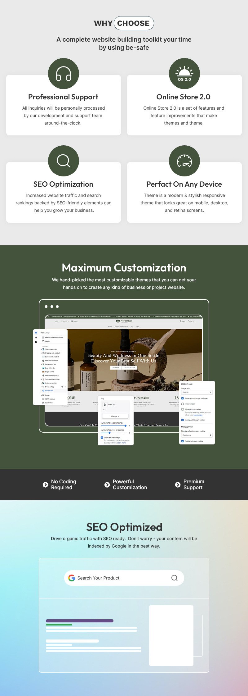 Herbology - 美容、化妆品和护肤品多用途 Shopify 2.0 响应式主题