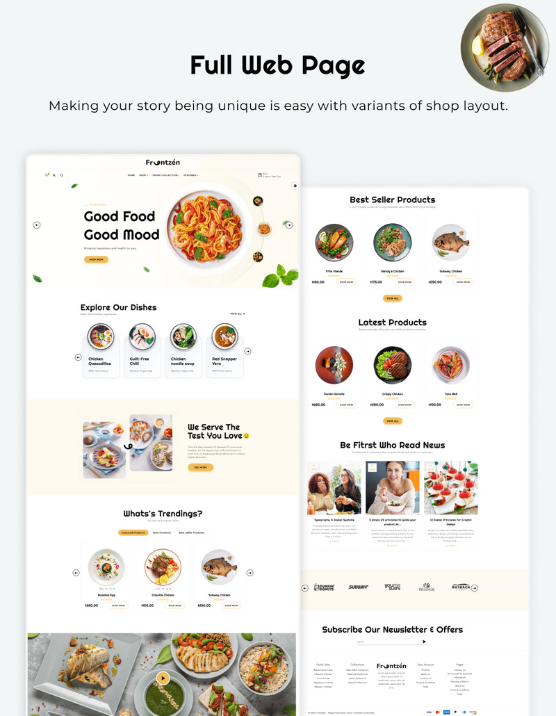 6ab07b40124b57f791399df1d0fe186c Frantzen Mega Rich Food Restaurant Shopify 2.0 响应式模板