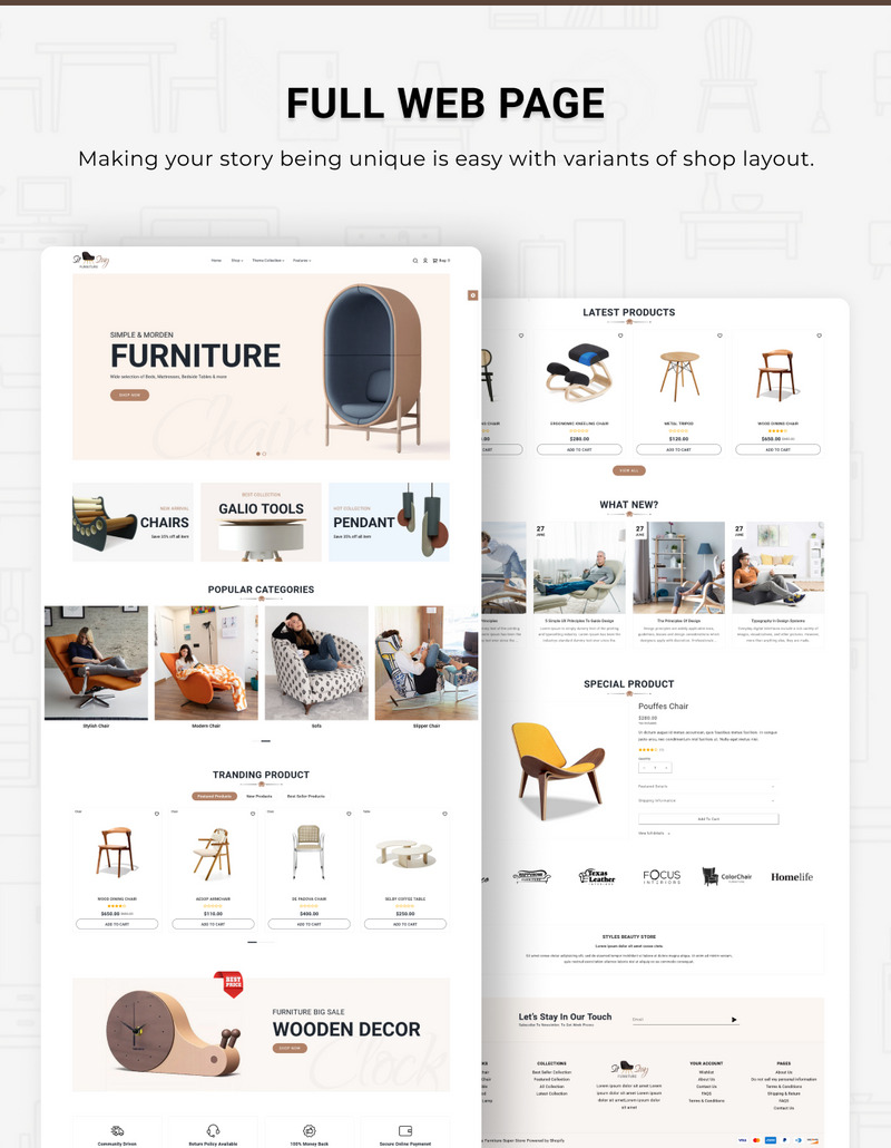 Sit Stay - Mega Furniture Shopify 2.0 响应式主题