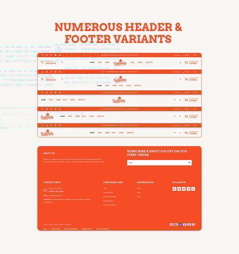 Cakeify-蛋糕烘焙和巧克力糖果店多用途 Shopify 2.0 响应式主题