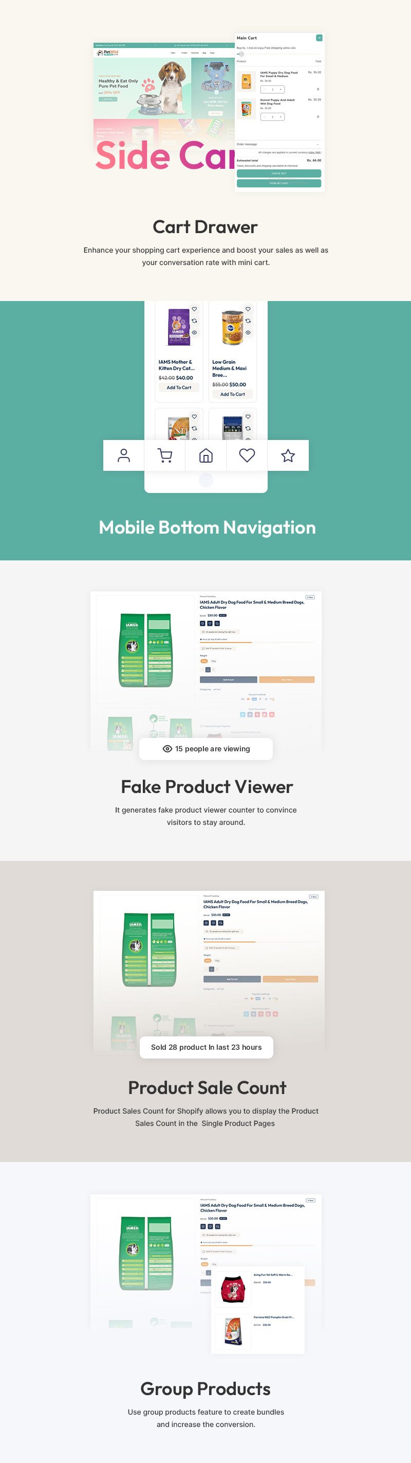 Petwild - 宠物时尚和宠物食品商店多用途 Shopify 2.0 响应式主题