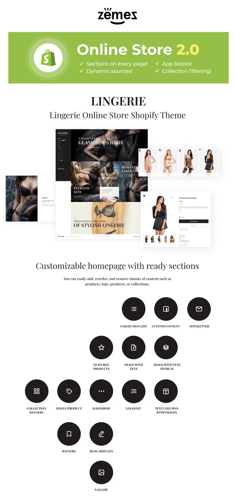 Lingerie Responsive Shopify Theme for Underwear