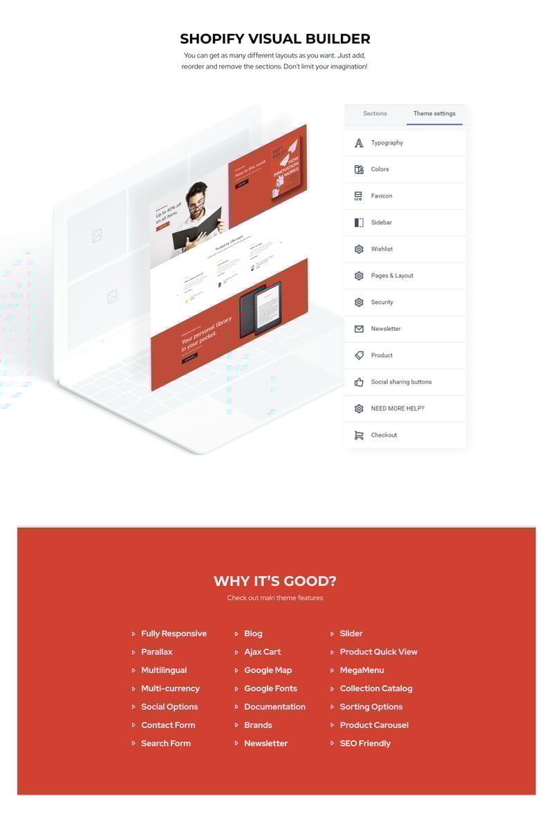 Multifly 作者书店高级响应式 Shopify 2.0 主题 #369254