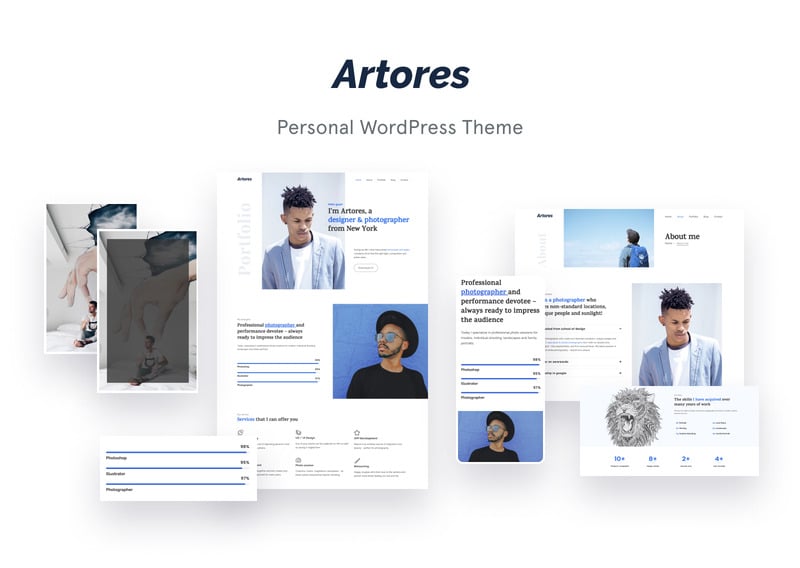 Artores-个人WordPress Elementor主题 #72031