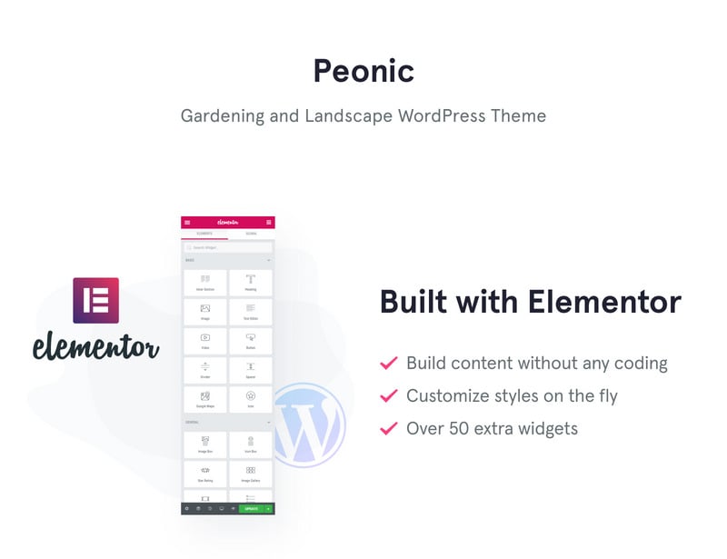Peonic - 园艺和景观 WordPress 主题 #44898