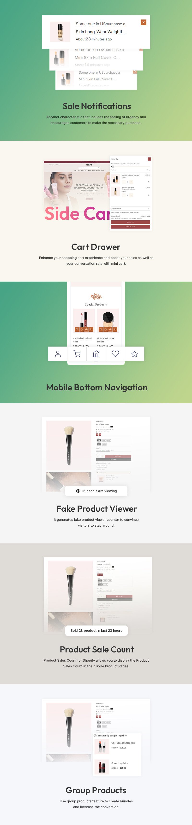 Skinpil - 化妆品、美容和护肤品商店多用途 Shopify 2.0 响应式主题