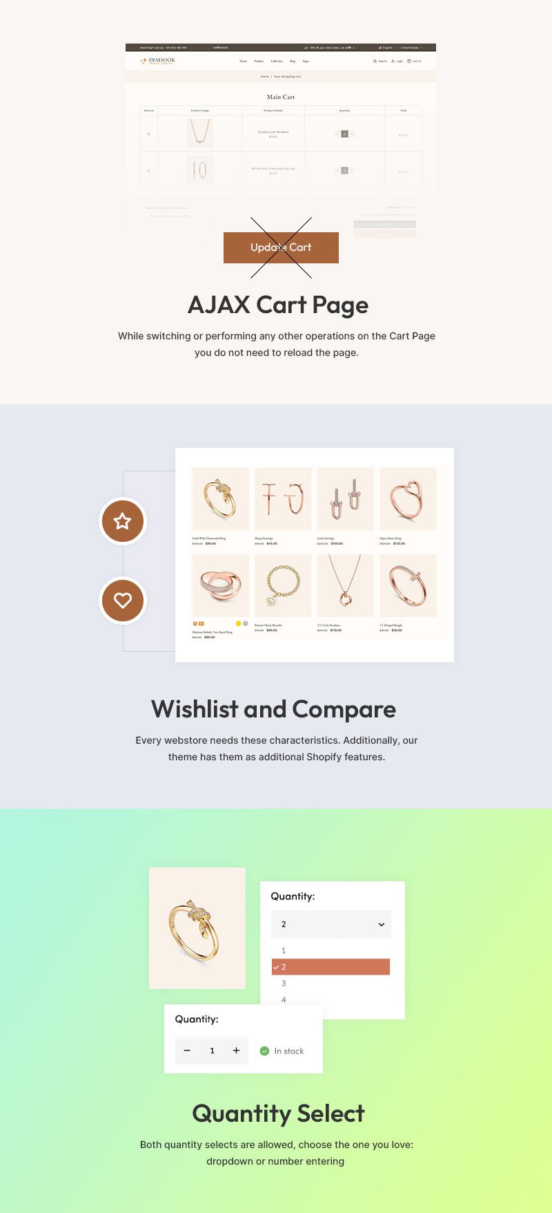 Glitter - 珠宝店 Shopify 2.0 响应式主题 #388650