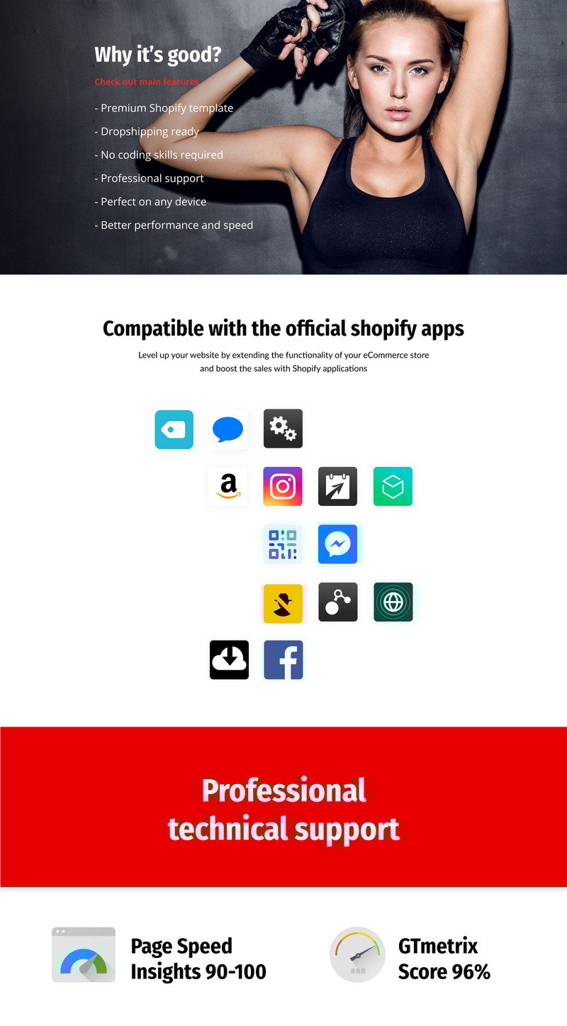 StrongFit - 健身俱乐部 Shopify 美容水疗沙龙和健康中心主题