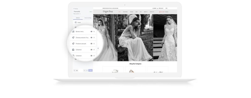 完美新娘-精致婚礼网上商店Shopify主题 #73814