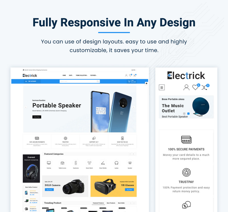 Electrick - Mega Electronics Shopify 2.0 超级商店