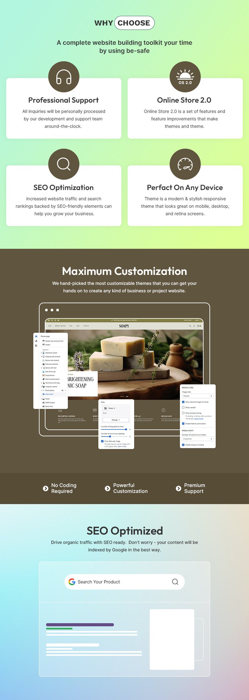 Soapy - 手工制作的肥皂和大豆蜡烛商店多用途 Shopify 2.0 响应式主题