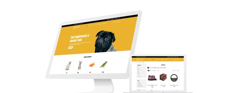 宠物店-动物明亮Shopify主题 #76328