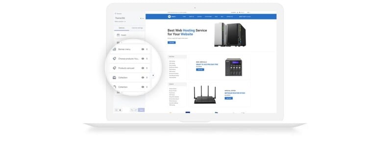 HostGo-电子产品和小工具清洁Shopify主题 #76976
