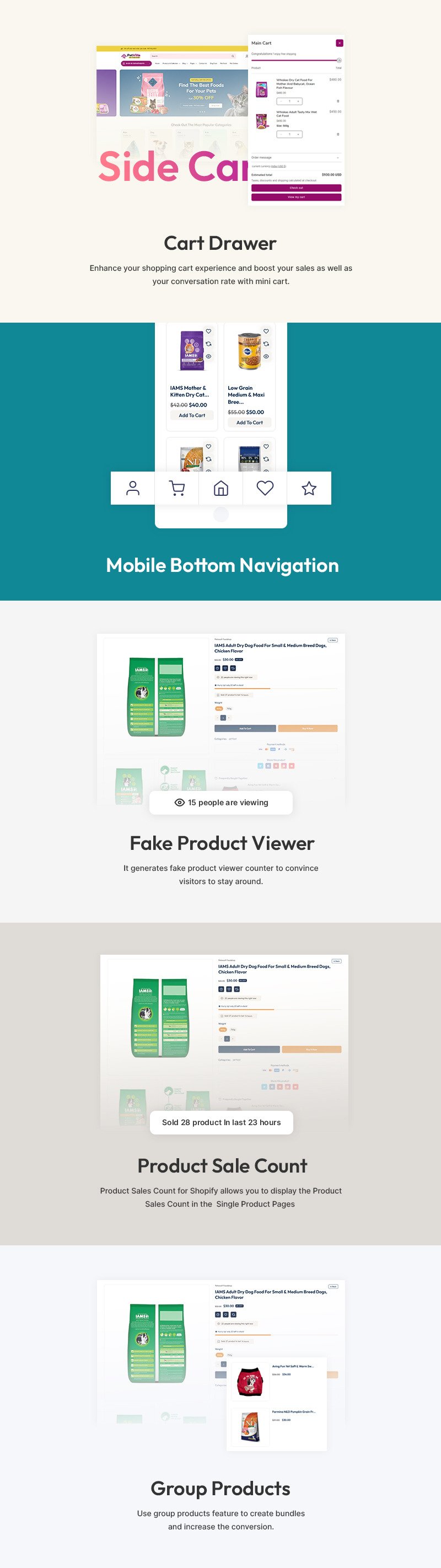 Petvilla-宠物食品和宠物商店多用途 Shopify 2.0 响应式主题