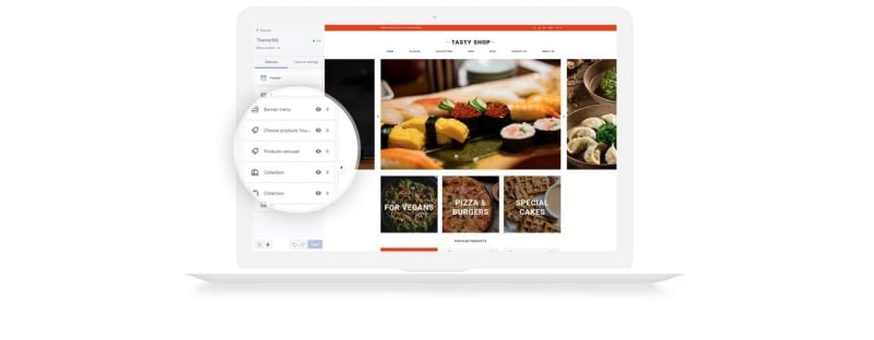 美味商店-食品和餐厅清洁Shopify主题 #77512