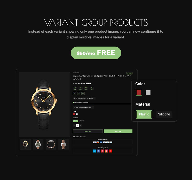 Tinton World - 高级手表和香水多用途 Shopify 2.0 响应式主题