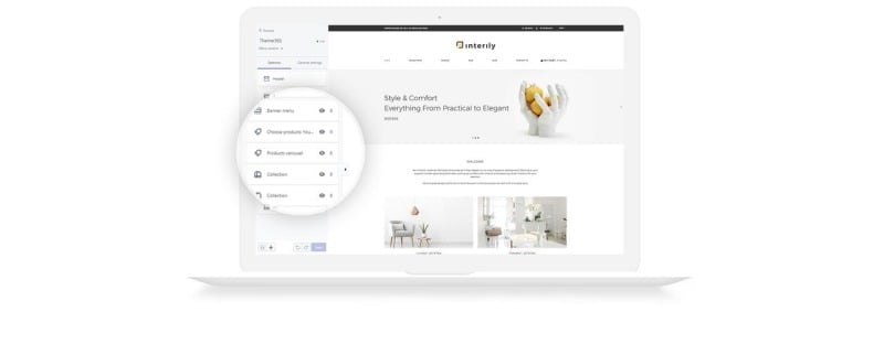 Interily-室内和家具典雅的多页Shopify主题 #77800