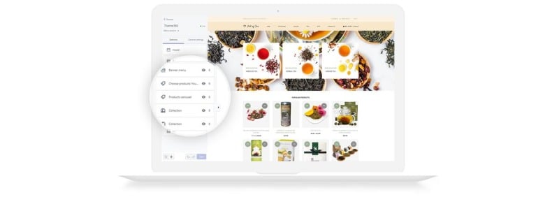 一壶茶-茶店多页清洁Shopify主题 #77911