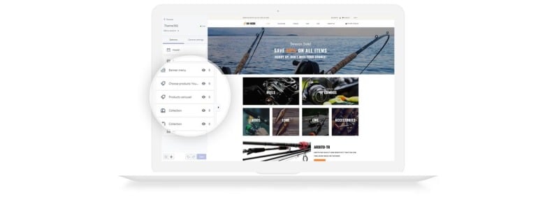 钩上-钓鱼多页清洁Shopify主题 #78716