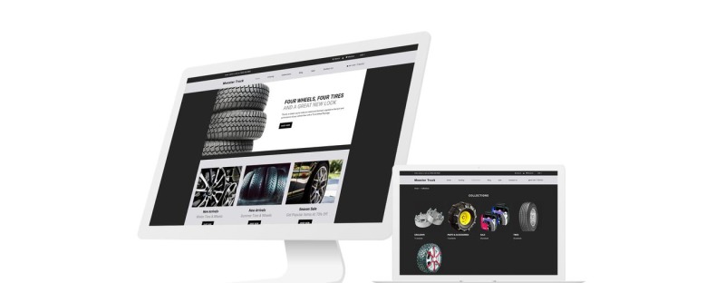 怪物卡车-汽车零件清洁Shopify主题 #78811