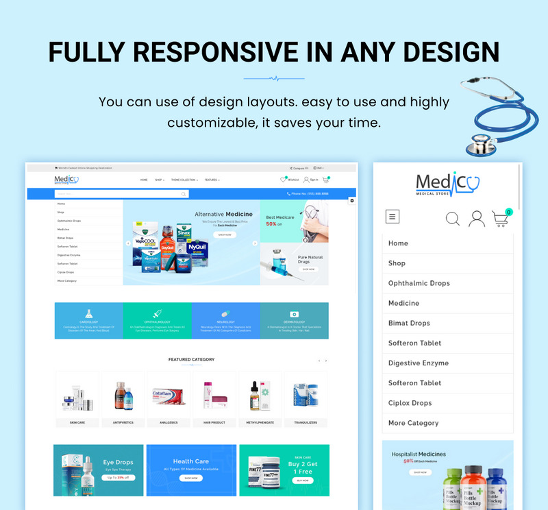 Medico Mega Medicine–Drug Pharmacy Shopify 2.0 高级响应主题