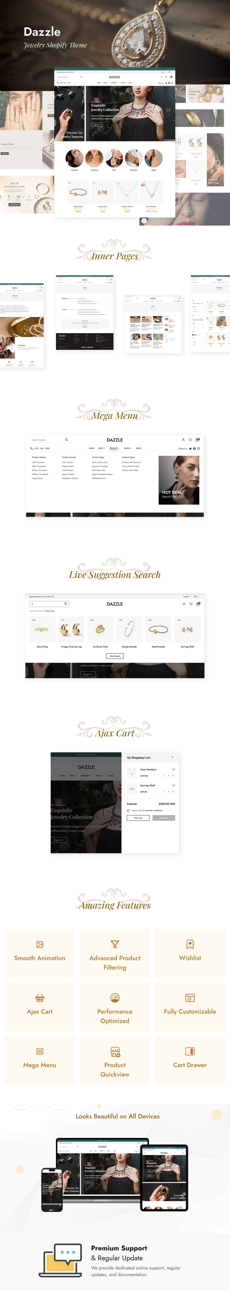 Dazzle - 珠宝 Shopify 主题 #374801