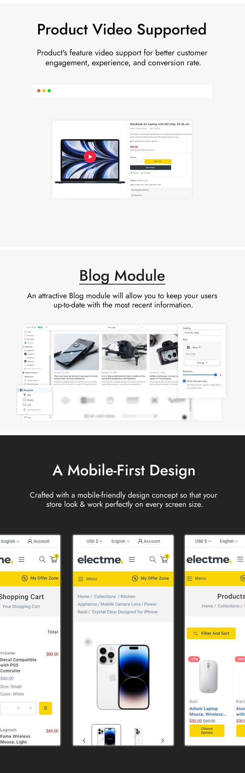 Electme - 电子产品 Shopify 2.0 主题 #368514