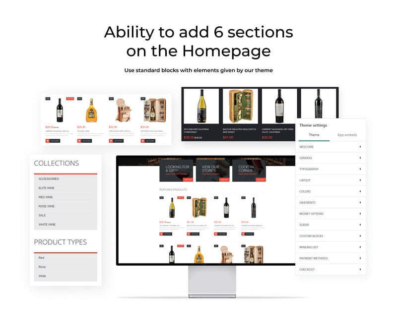 优秀的葡萄酒商店 Shopify 主题 #52597