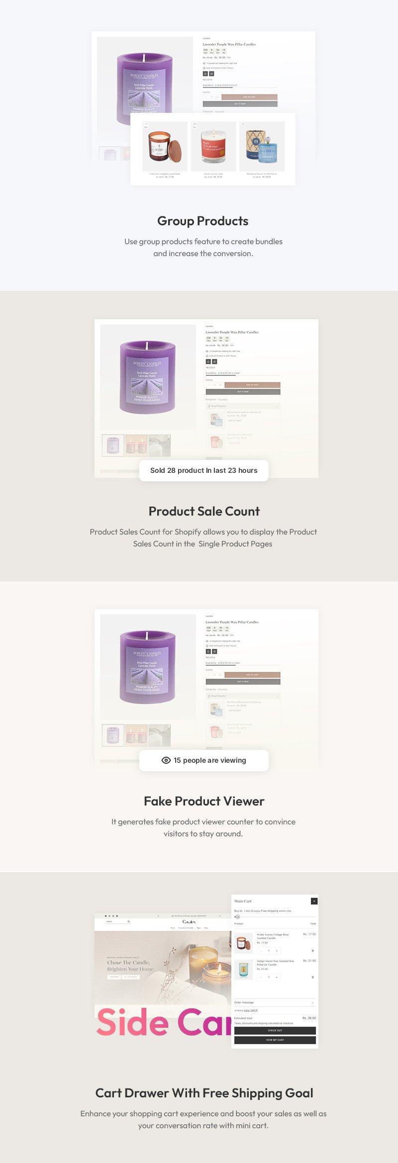 Cavalex - 蜡烛商店 Shopify 2.0 响应式主题 #409665