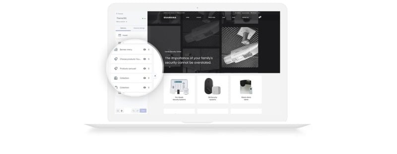 瓜迪纳-安全电子商务现代Shopify主题 #80430
