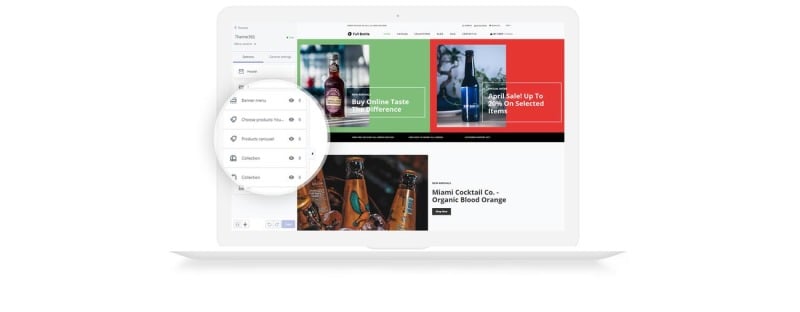 满瓶-饮料商店清洁Shopify主题 #80434