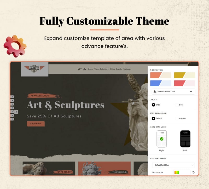 Artiii - Mega Art 响应式 Shopify 2.0 主题