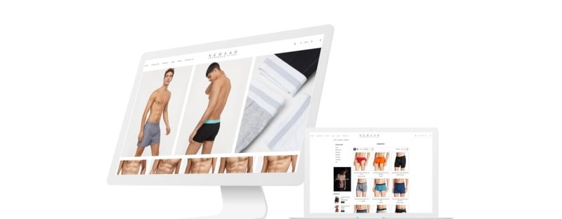 Newear-男士内衣多页清洁Shopify主题 #82326