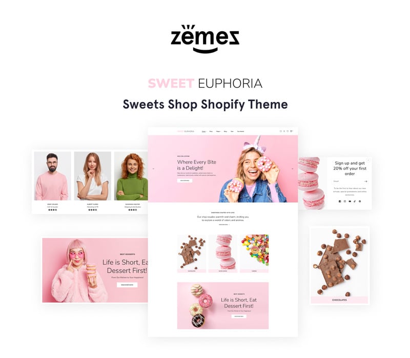 Sweet Euphoria - Sweets' King 在线商店 2.0 Shopify 主题