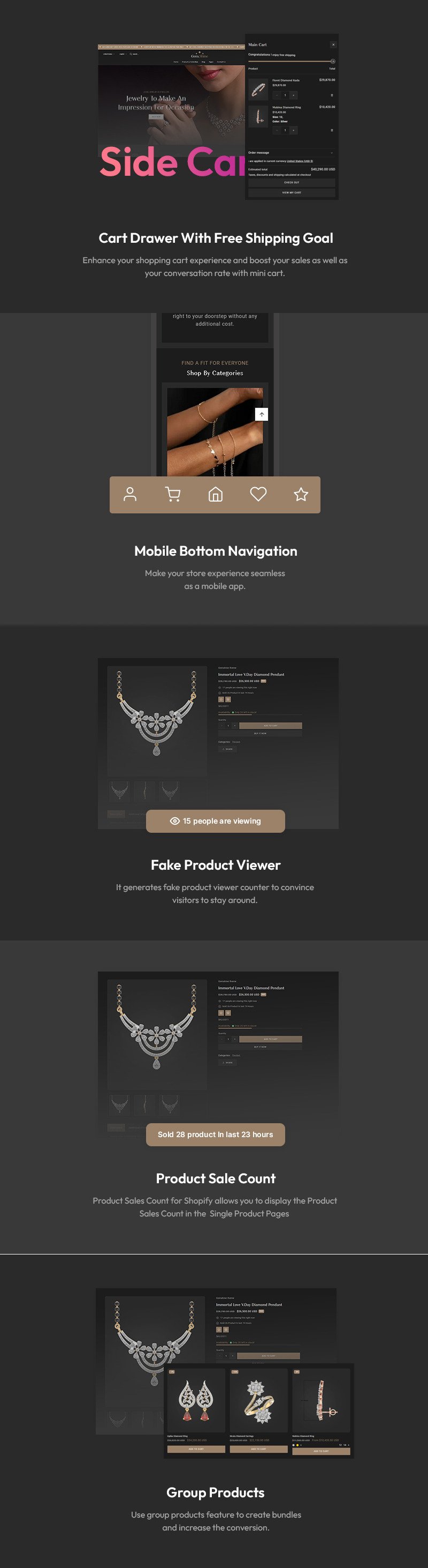 Gemshine - 现代珠宝店 Shopify 2.0 响应式主题 | Shopify OS 2.0