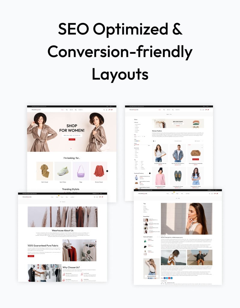 Wearhouse - Fashion & Accessory 高级 Shopify 2.0 多用途响应式主题