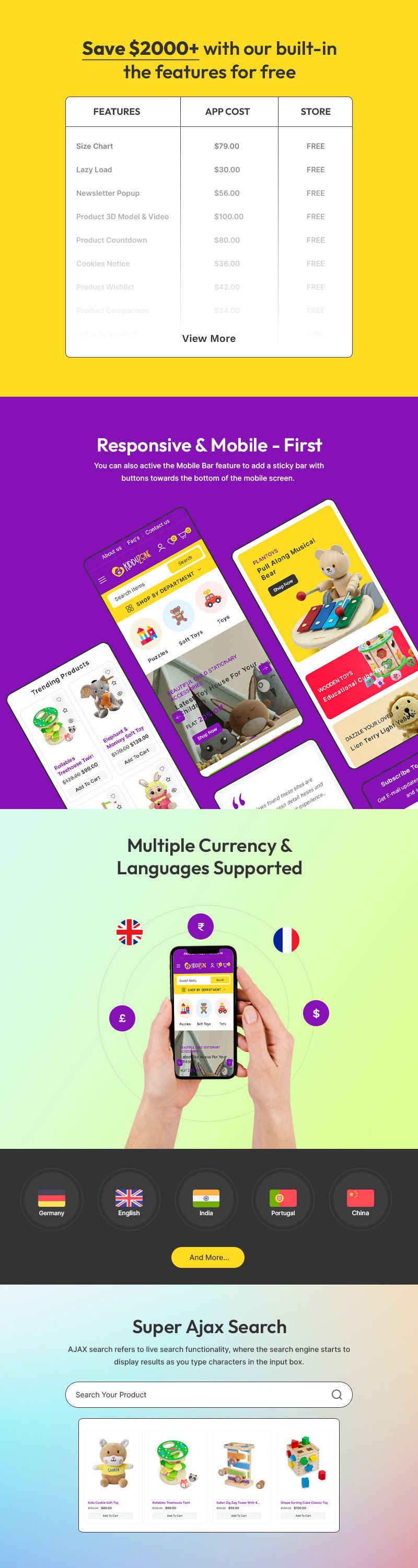 Kiddyzone - 儿童玩具和婴儿时尚大型商店多用途 Shopify 2.0 响应式主题