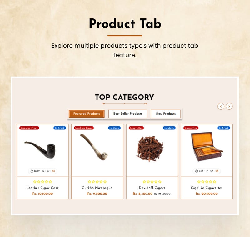 Snuff - Mega Cigar Super Store 2.0 Shopify 主题