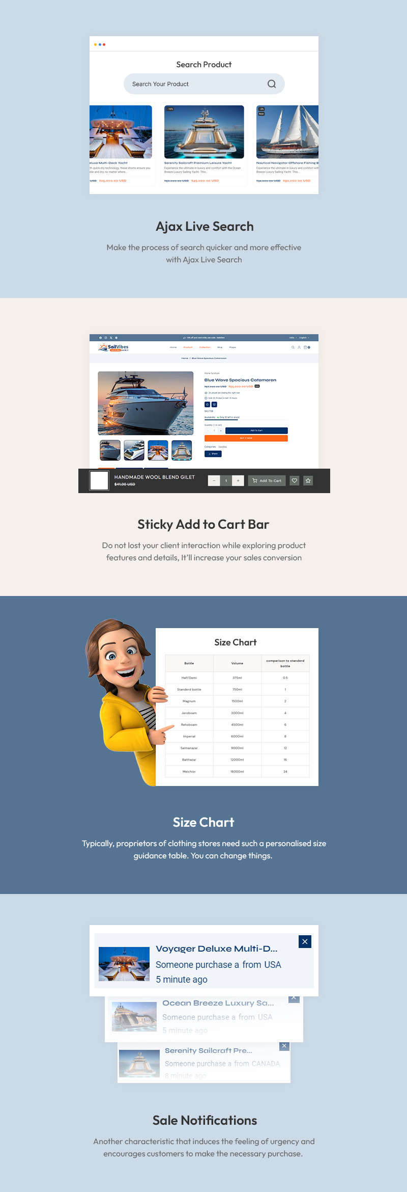 Sailvibes - 游艇和水上运动服务多用途 Shopify 2.0 响应式主题