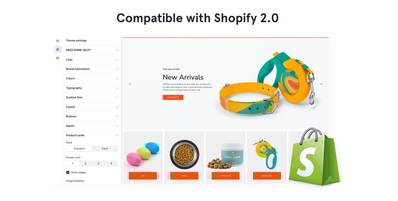 动物和宠物店响应式在线商店 2.0 Shopify 主题 #54004
