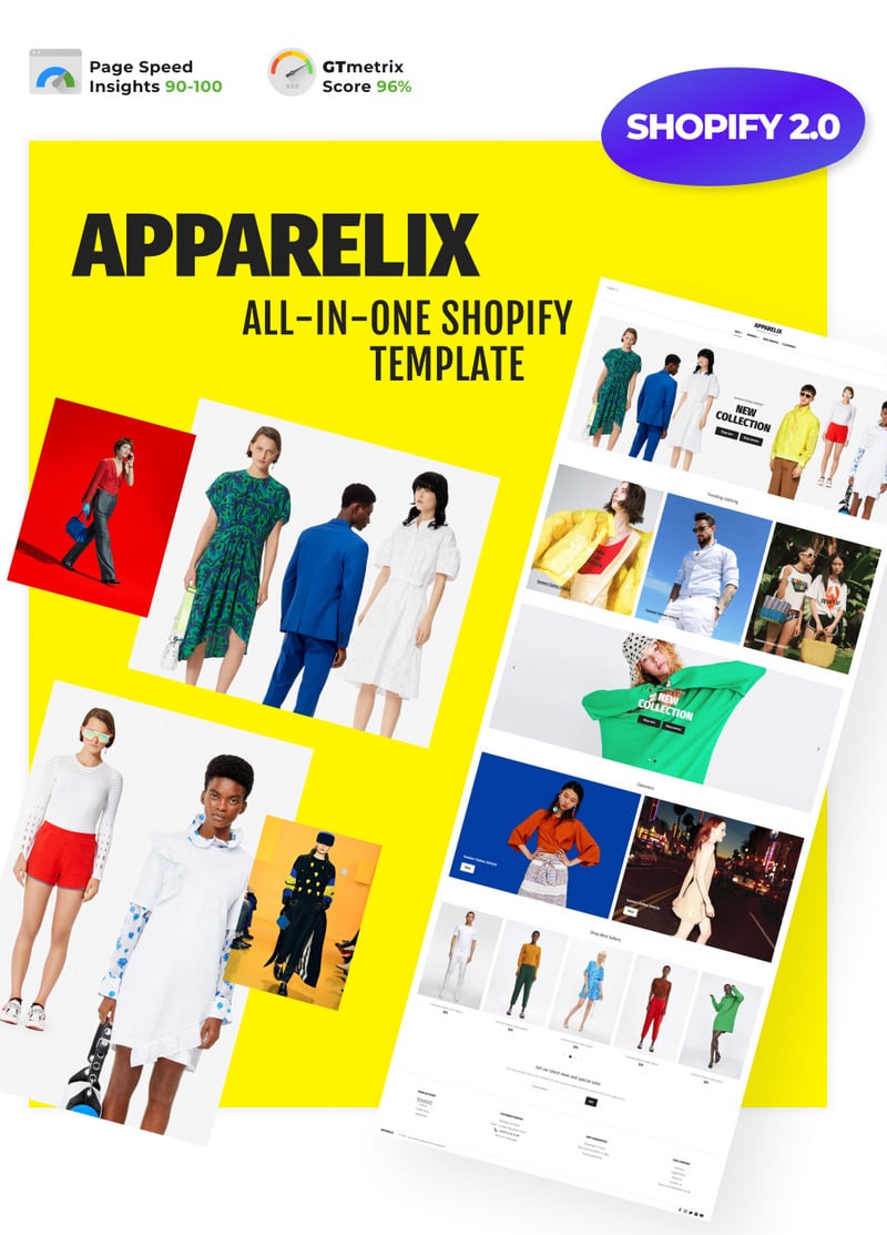Apparelix-清洁多用途Shopify主题 #87247