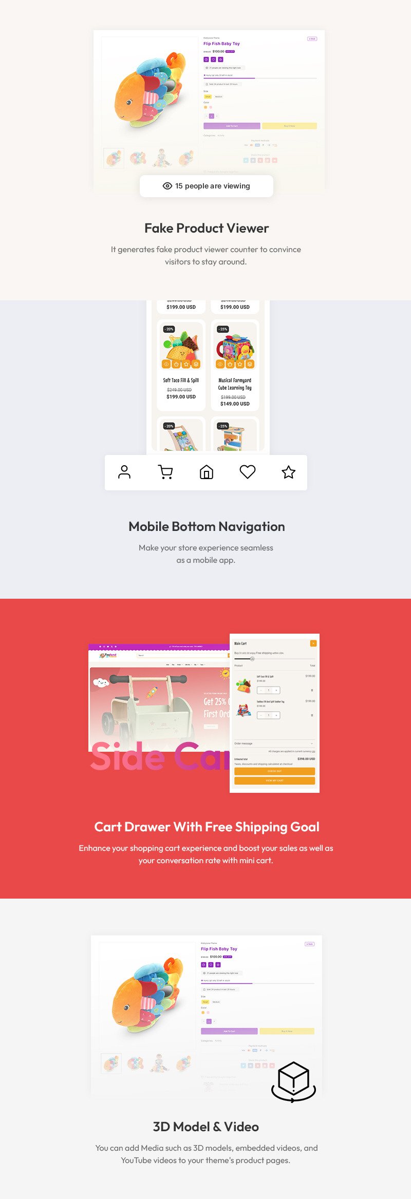 Toyland - 婴儿商店和儿童玩具商店多用途 Shopify 2.0 响应式主题