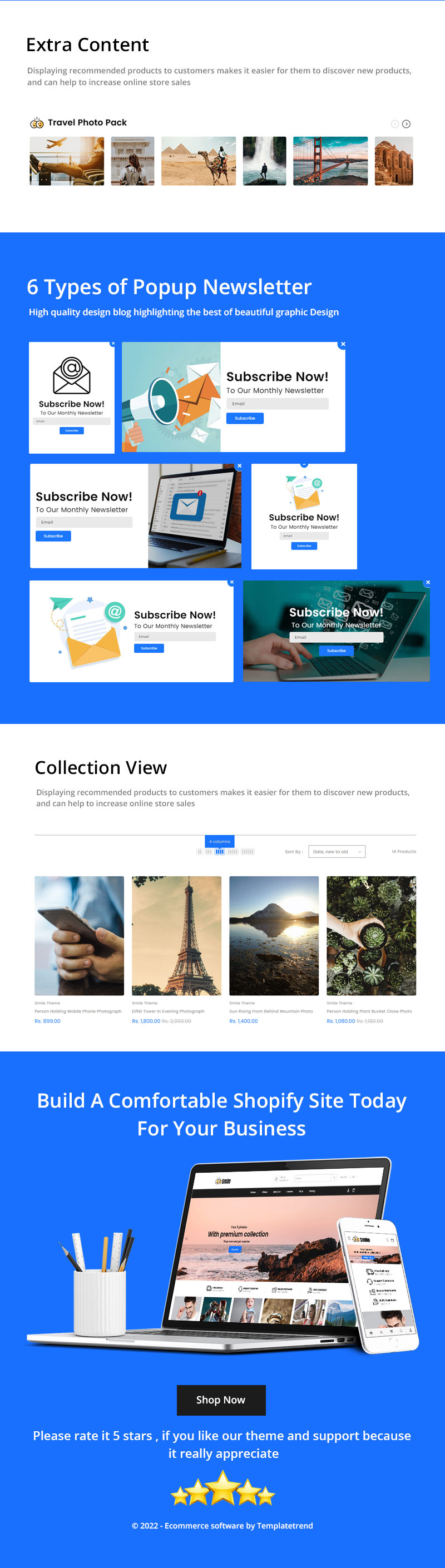微笑视频摄影 - 数字目录打印 Shopify 2.0 主题 #332850