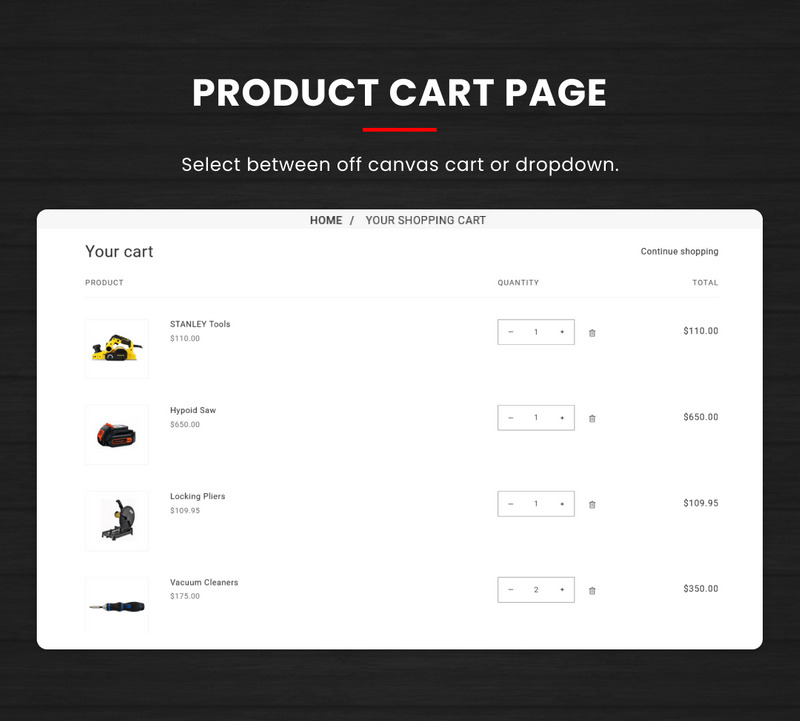 Toolsify Megastore –工具和机器 Shopify 2.0 响应式模板